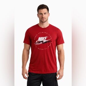 Nike Bama Crimson Tide Red Graphic T-Shirt Men’s Large Alabama Tee